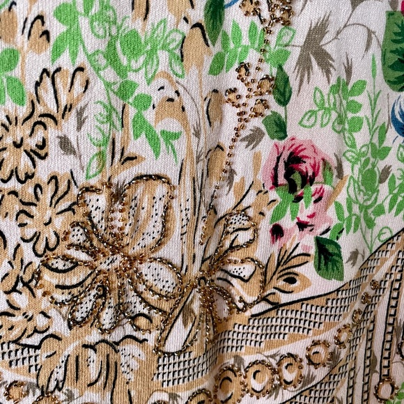 Parfait Floral Print Cardigan - Size Large - Picture 6 of 10
